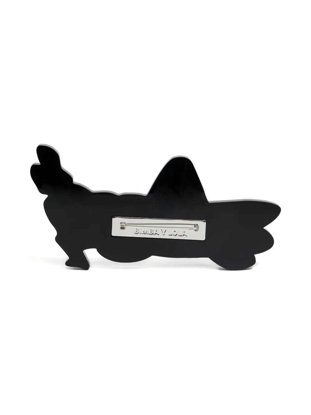 Bimba Y Lola Grasshopper Brooch In Black