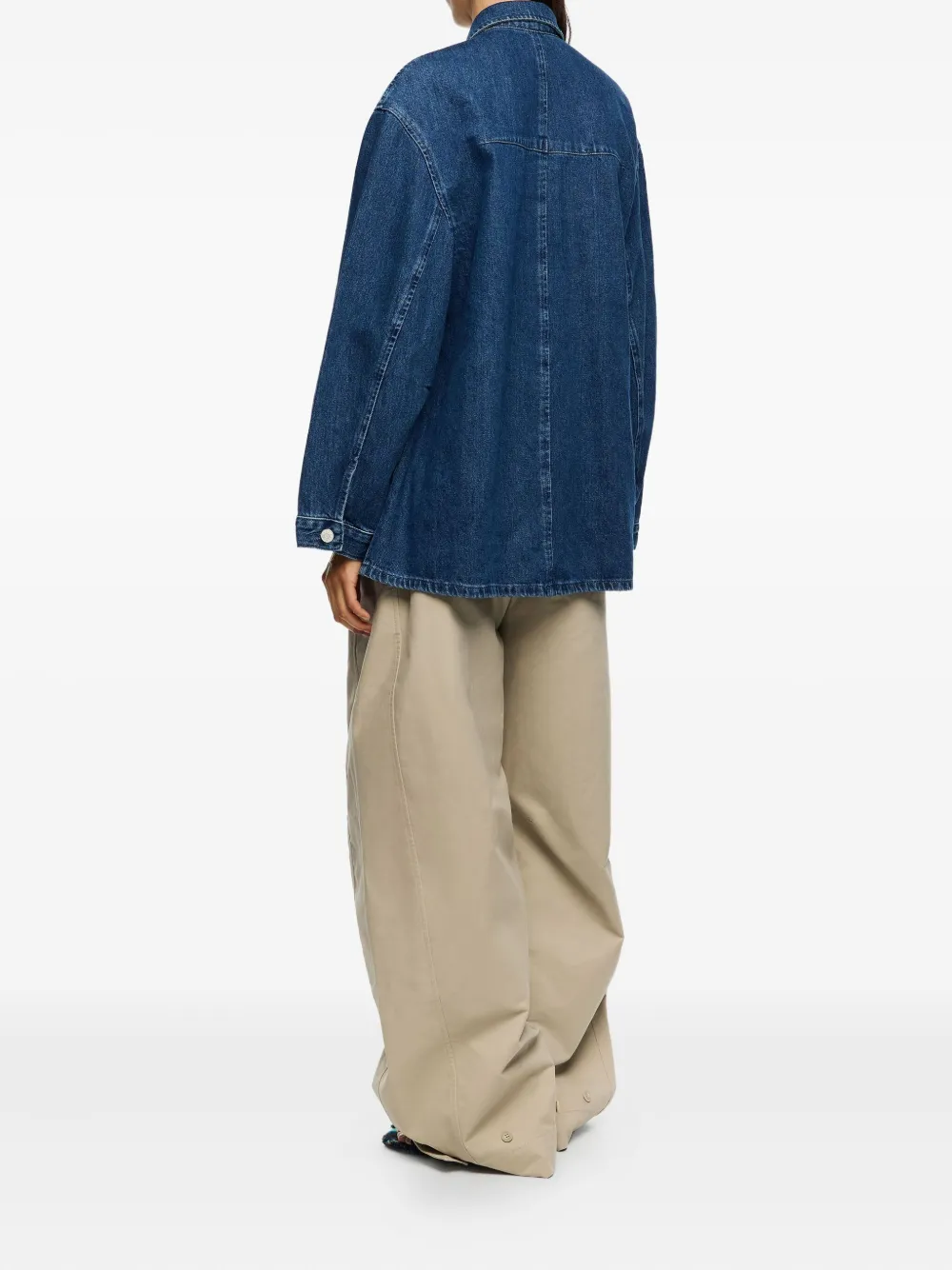 Bimba Y Lola Double-pocket Denim Jacket In Blue