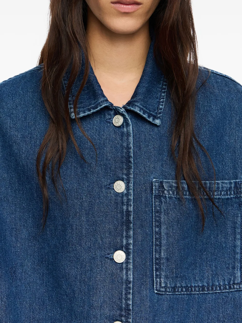 Bimba Y Lola Double-pocket Denim Jacket In Blue