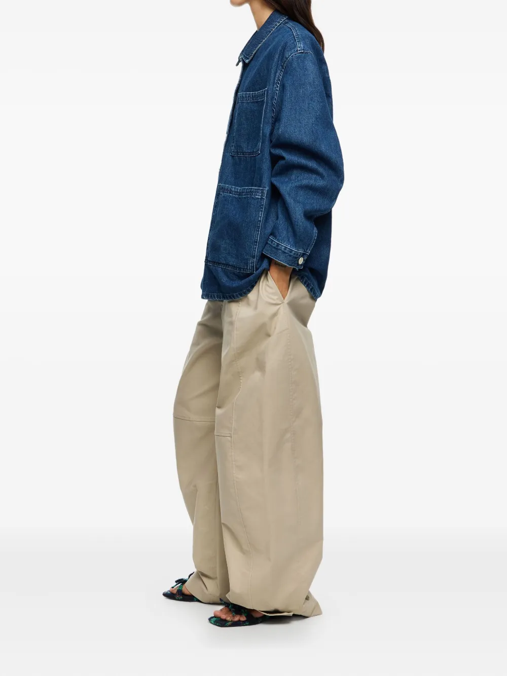 Bimba Y Lola Double-pocket Denim Jacket In Blue