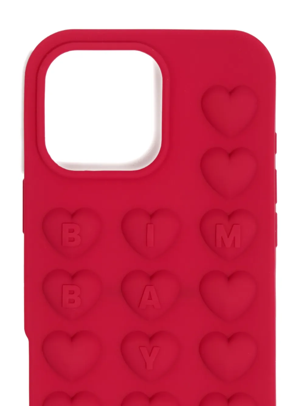 Bimba Y Lola Heart-embellished Phone Case In Red
