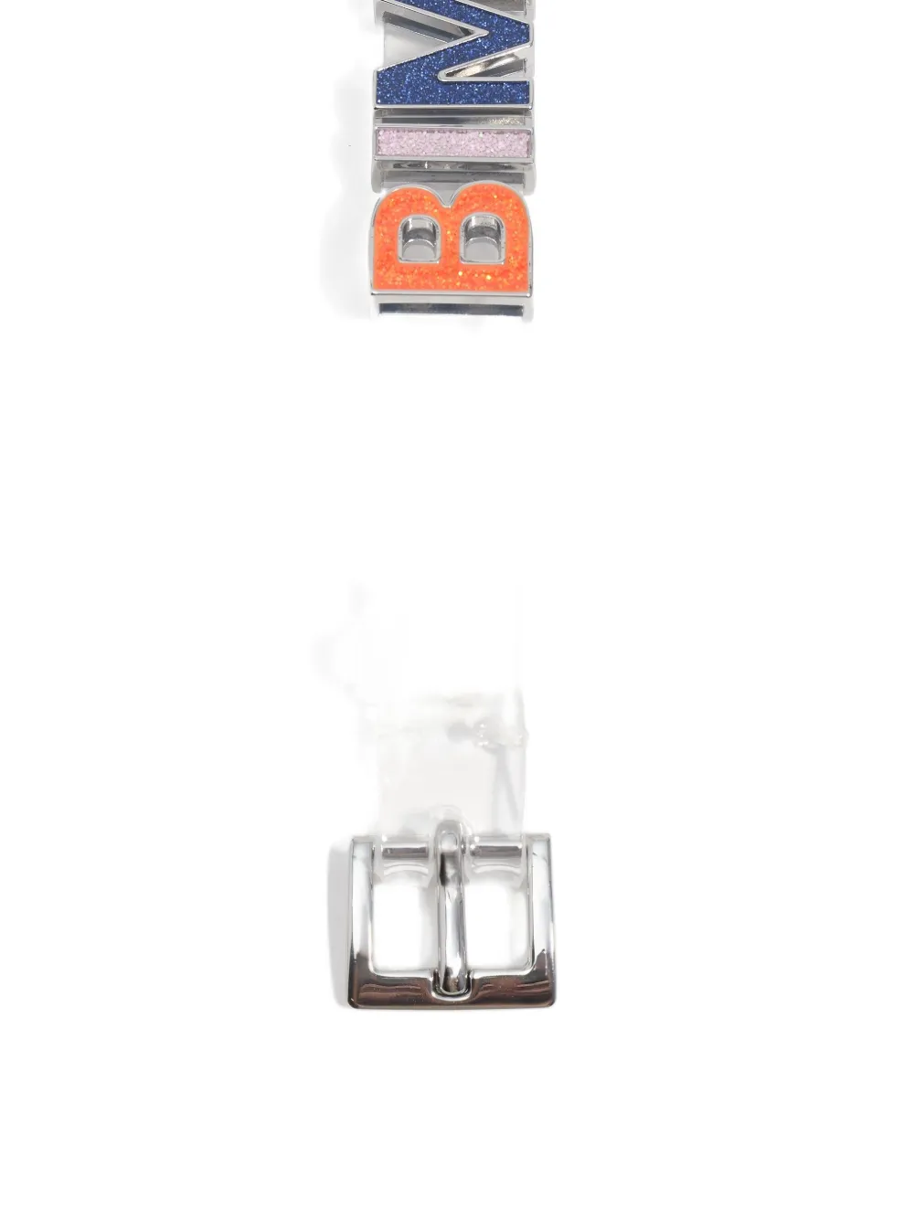 Bimba Y Lola Multicolored Glittery Logo Strap Bracelet In Multi
