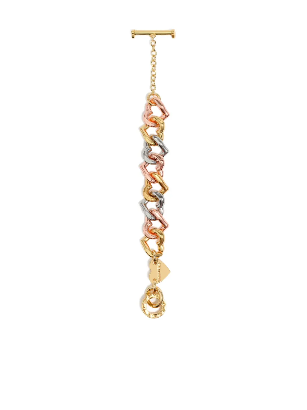 Bimba Y Lola Heart-shaped Chain Bracelet In Gold