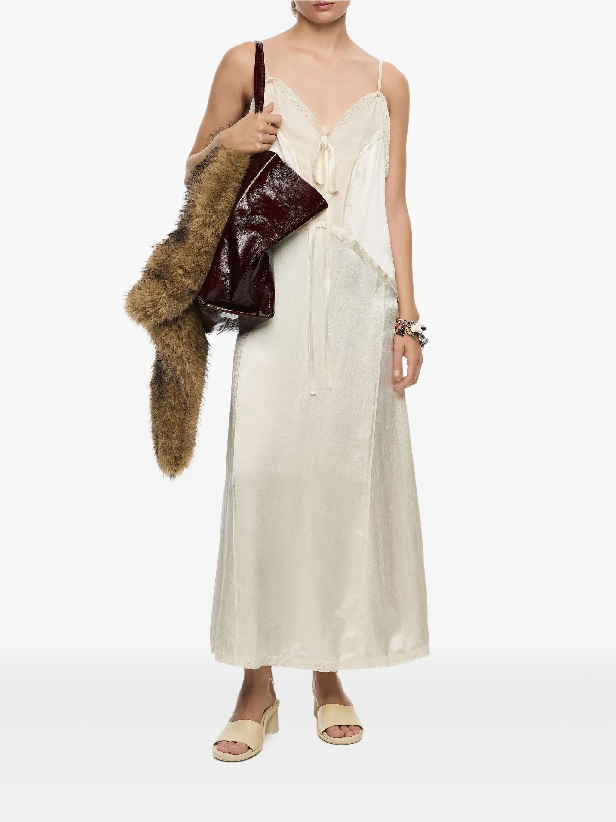 Bimba y Lola v-neck midi dress