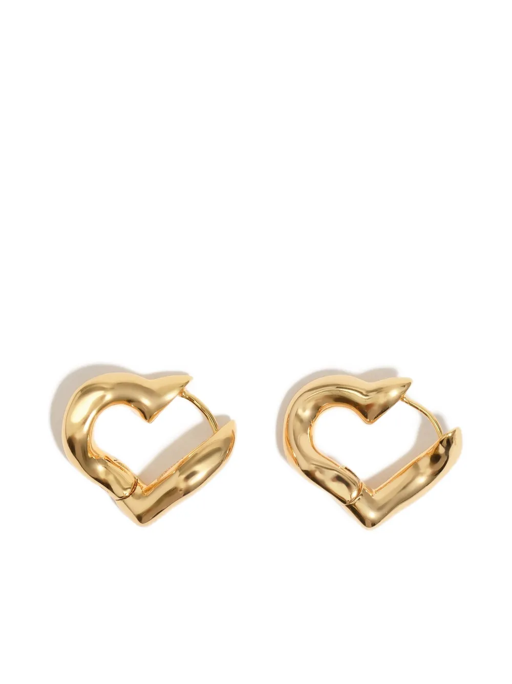 Bimba Y Lola Heart Hoop Earrings In Gold