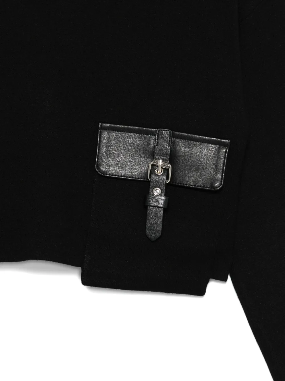 LIU JO Hoodie met zak met gespsluiting Zwart