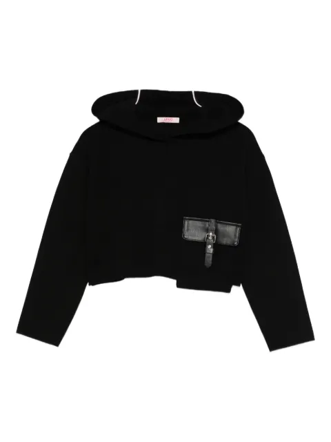 LIU JO buckle-fastening pocket hoodie