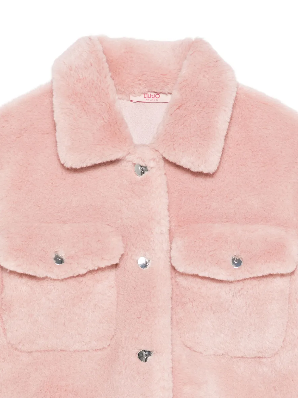LIU JO Jack van imitatiebont met klepzak Roze