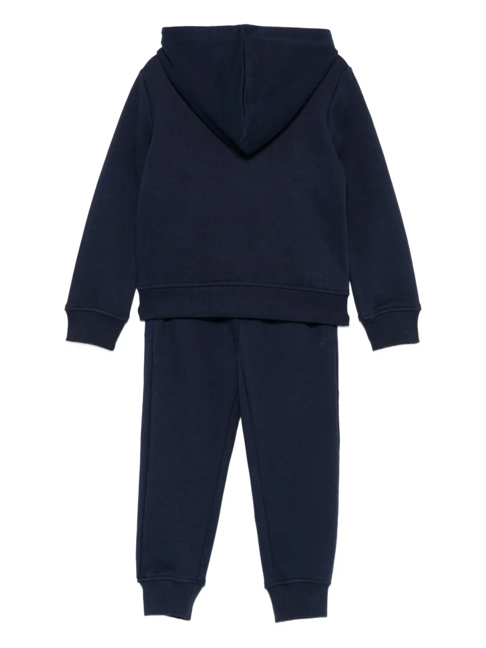 Trussardi Junior Hooded Zip-up Tracksuit Set In Blue