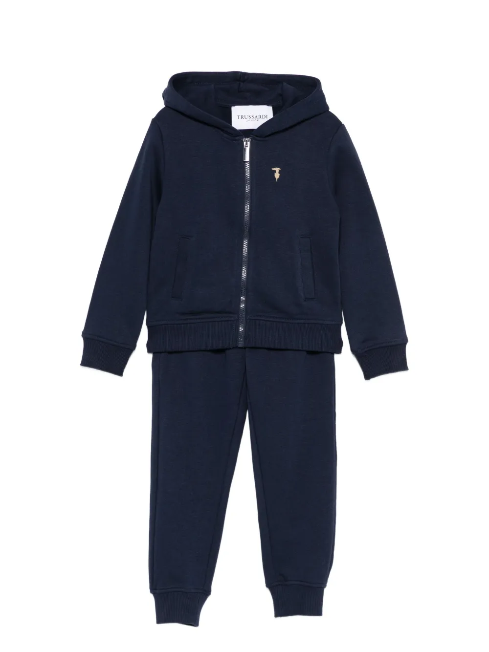 TRUSSARDI JUNIOR hooded zip-up tracksuit set | Blue | Image 1
