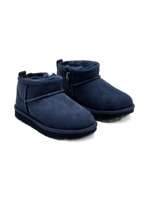 UGG Kids zip-detail suede boots