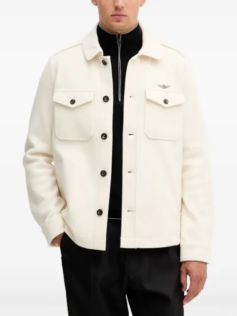 Aeronautica Militare sobrecamisa con botones y bolsillos en el pecho