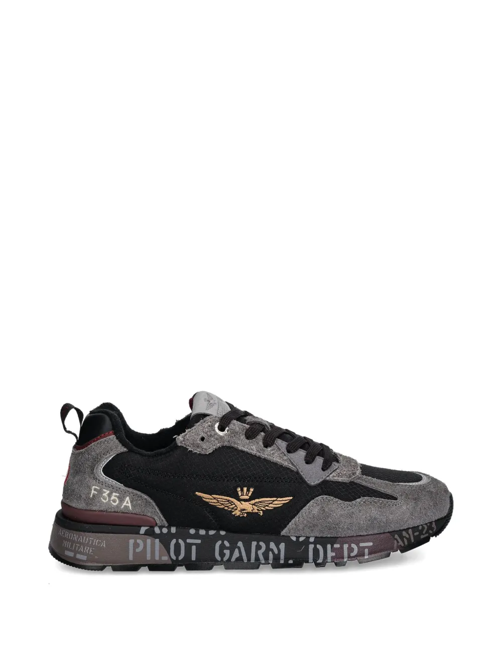 Aeronautica Militare logo-print sneakers - Nero