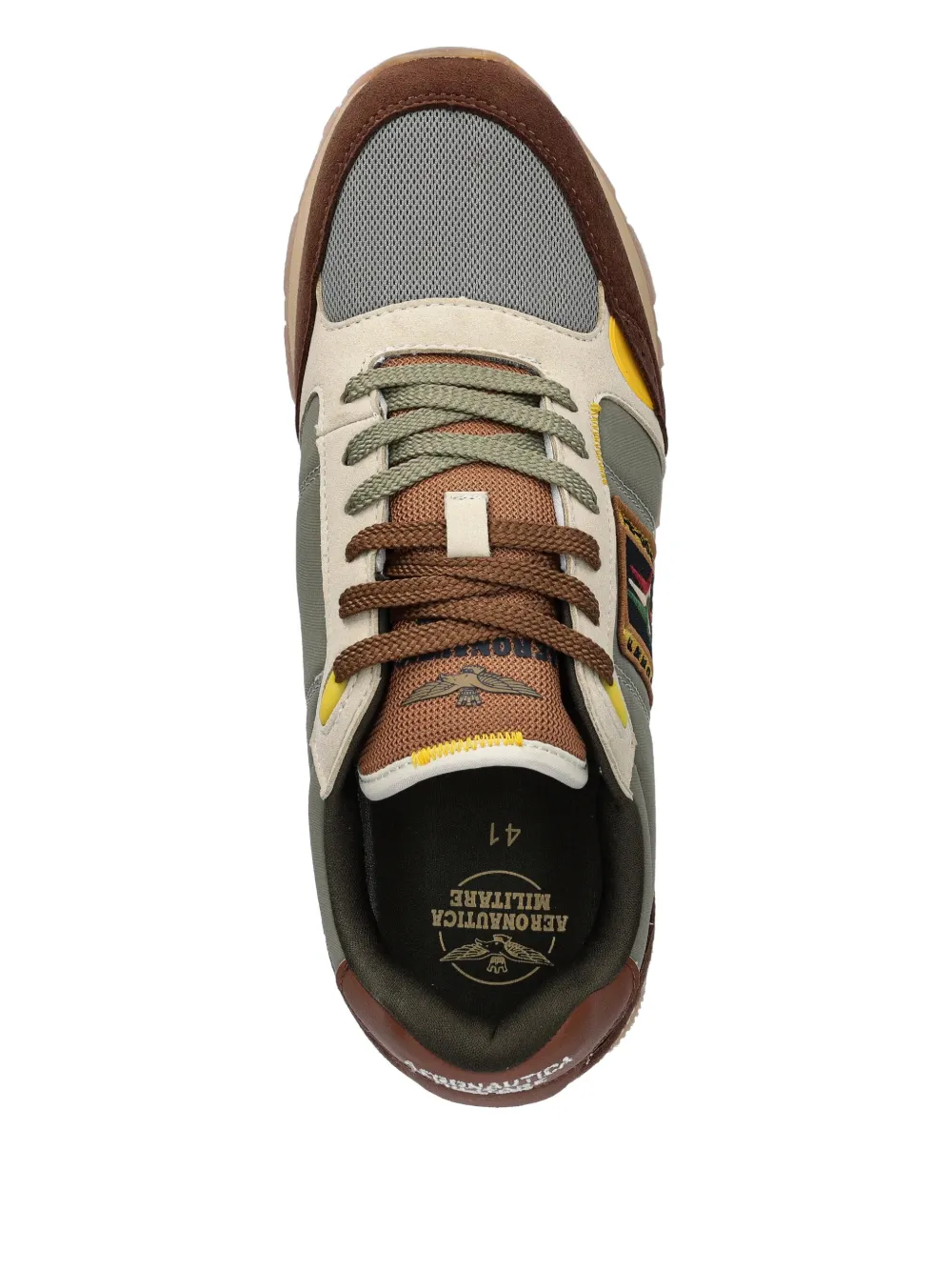 Aeronautica Militare Sneakers met logopatch Groen