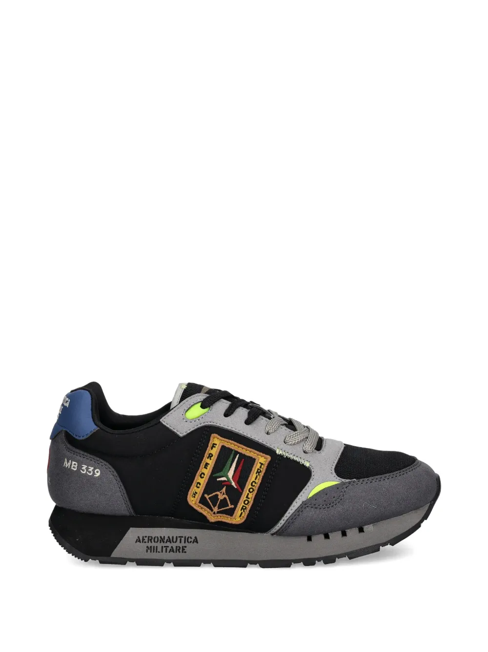 Aeronautica Militare Frecce Tricolori sneakers met borduurwerk Zwart