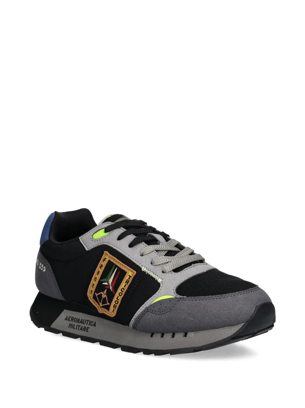 Aeronautica Militare Frecce Tricolori sneakers met borduurwerk Zwart
