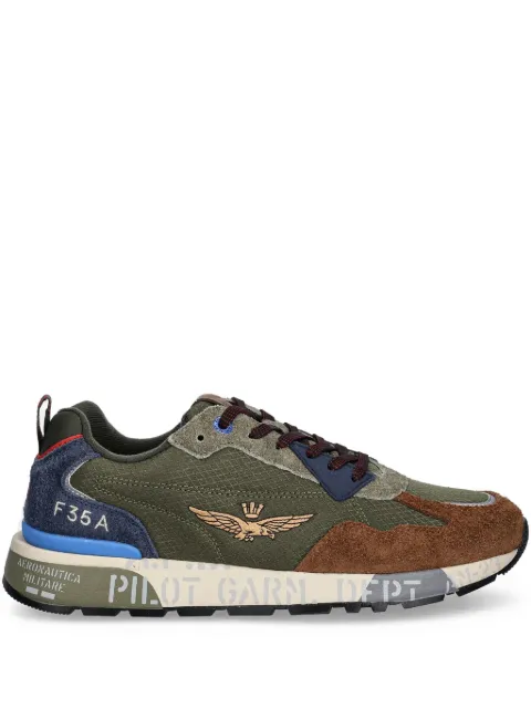 Aeronautica Militare logo appliqué sneakers