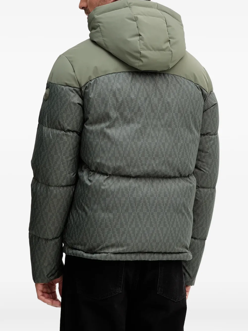  Colmar Hooded Patterned Jacket - Green 