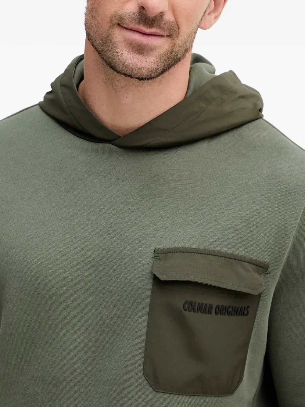 Colmar Hoodie met borstzak Groen