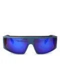 Canada Goose biker-frame mirrored sunglasses - Blue