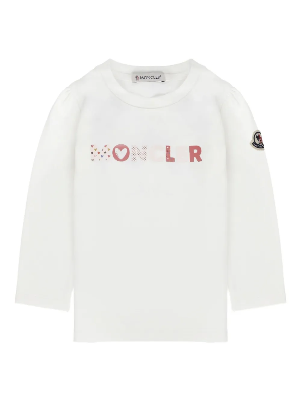 Moncler Enfant T-shirt met lange mouwen Wit