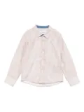TRUSSARDI JUNIOR gingham check shirt - Neutrals