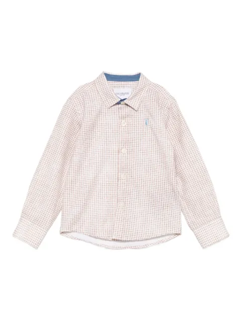 TRUSSARDI JUNIOR gingham check shirt