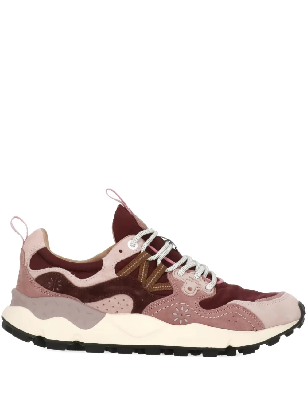 Flower Montain Floral-embroidered Sneakers In Multi