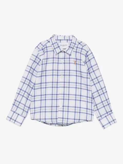 TRUSSARDI JUNIOR Geruit shirt met lange mouwen