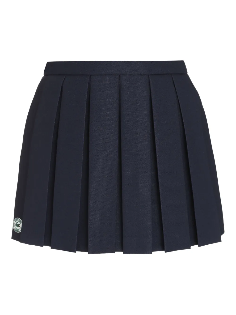 Sporty And Rich X Lacoste Pleated Mini Skirt In Blue