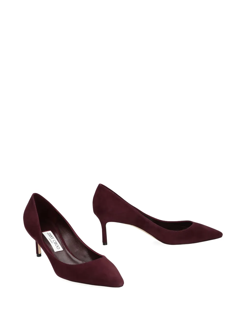 Jimmy Choo 60mm Romy suede pointed-toe pumps Red