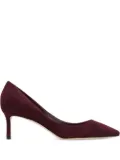Jimmy Choo 60mm Romy suede pointed-toe pumps - Red