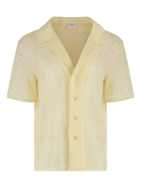 Saint Laurent embroidered muslin pajama set