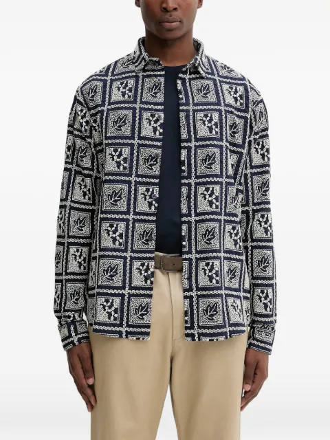 Desigual leaf patterned shirt