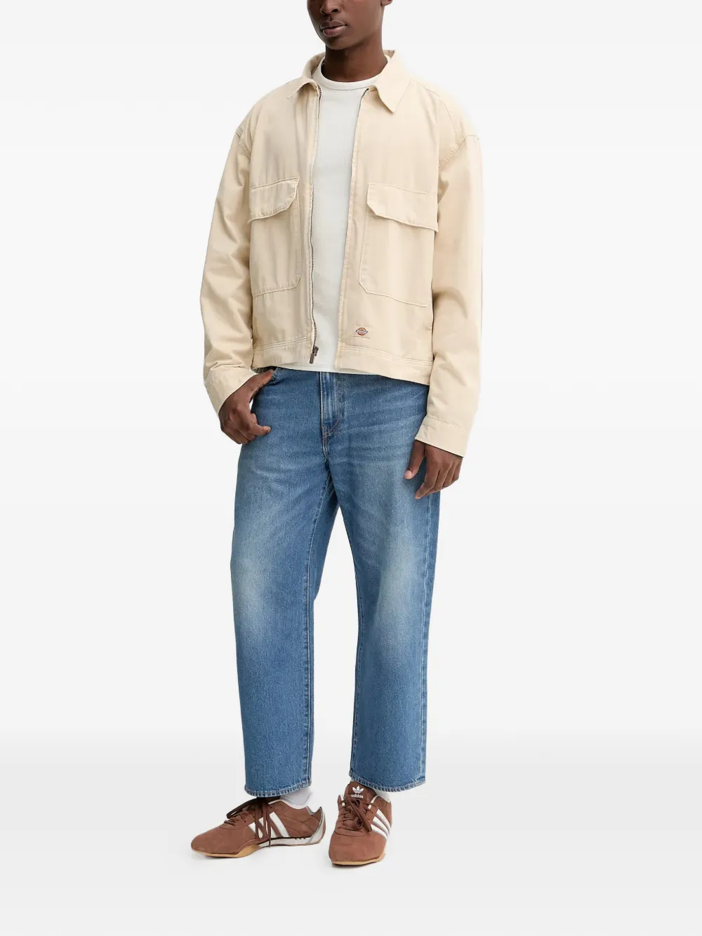 DICKIES Fort Smith zip-up pocket overshirt - Toni neutri