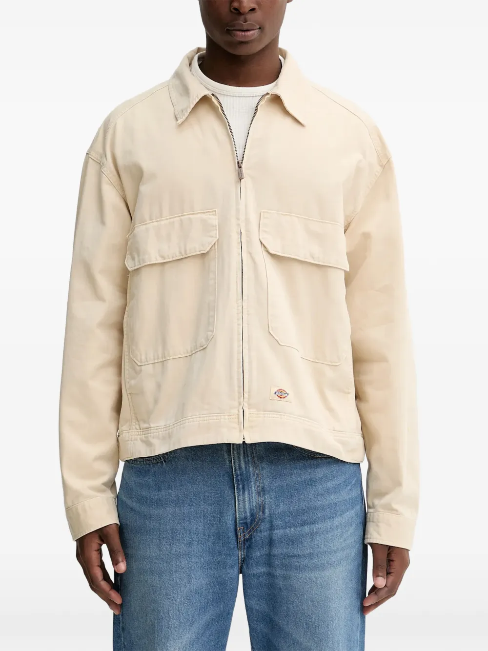 DICKIES Fort Smith zip-up pocket overshirt - Toni neutri
