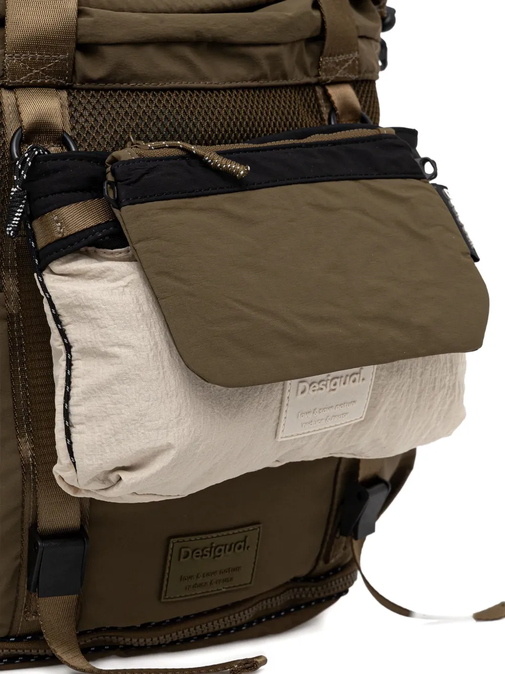 Desigual Rugzak met handgreep Groen