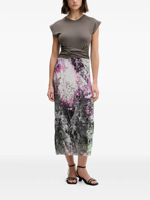 Desigual floral print midi dress