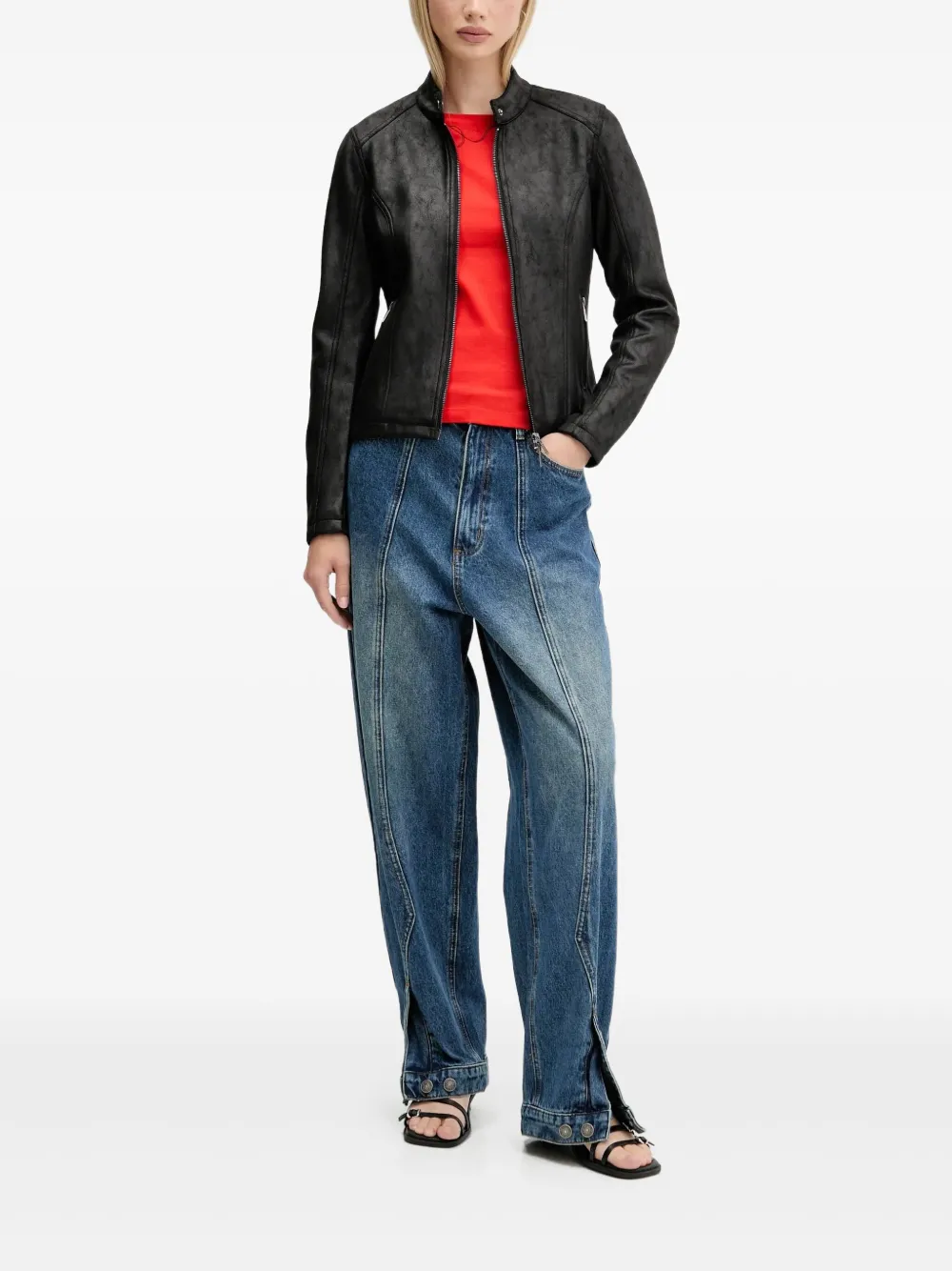 Desigual zip-fastening jacket | Faux Fur & Shearling Jackets | Image 2