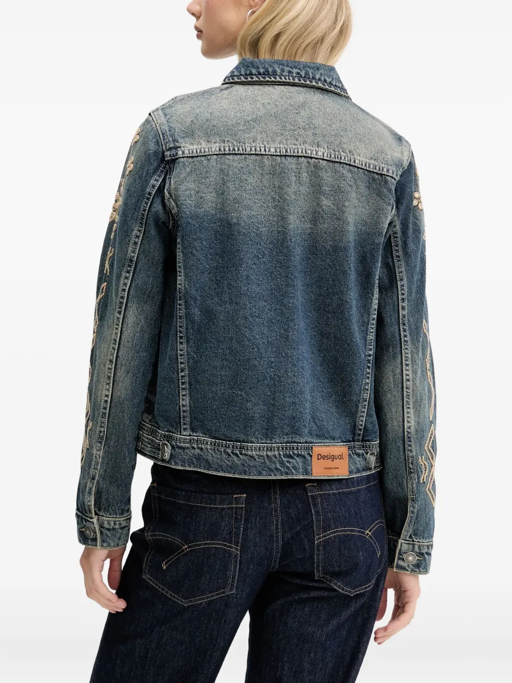 Desigual Denim jack Blauw