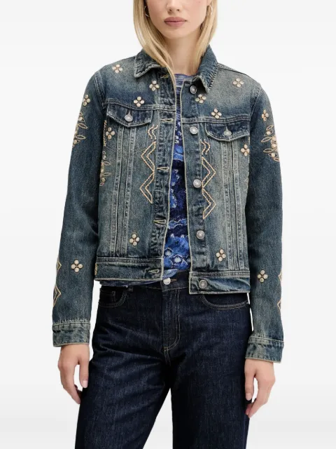 Desigual embroidered denim jacket