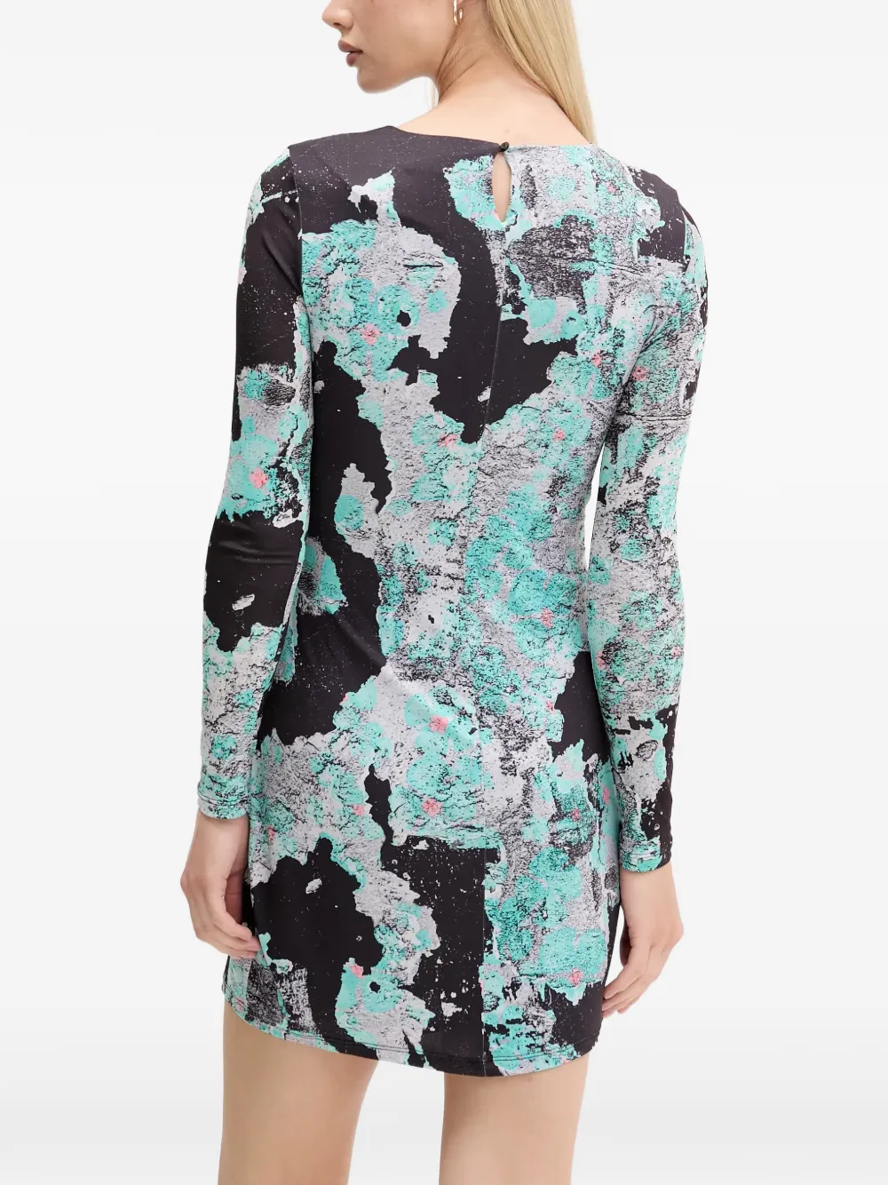 Knot Printed Mini Dress