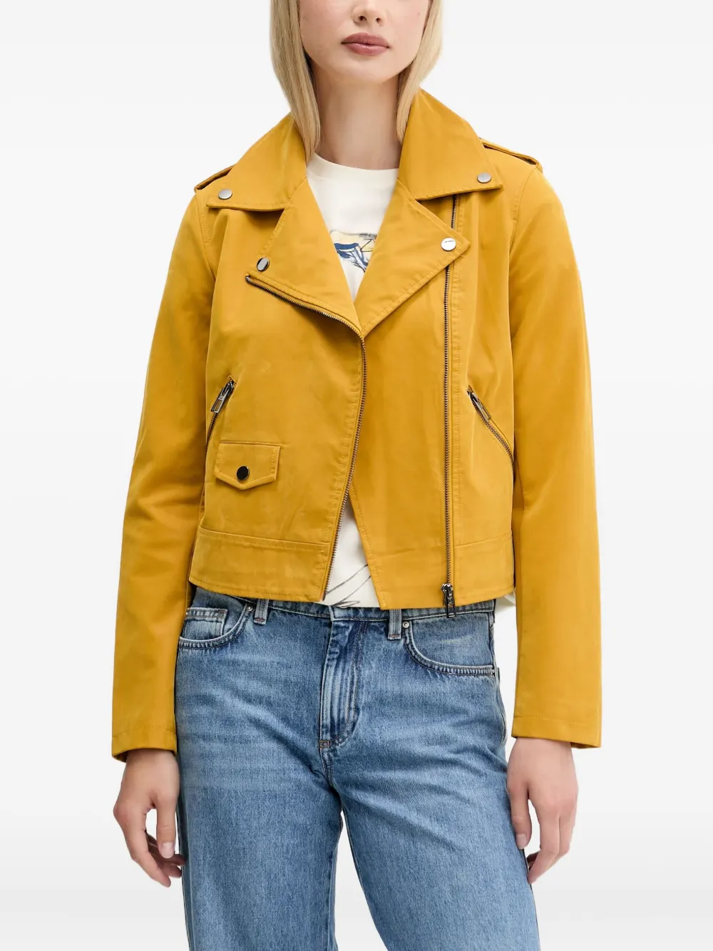 Desigual zip pocket jacket | Yellow | Image 1