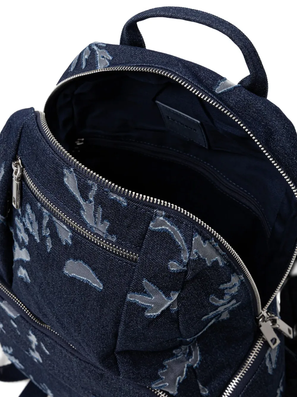 Desigual Rugzak met ritszak en handgreep Blauw