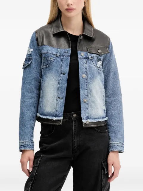 Desigual panel frayed jacket