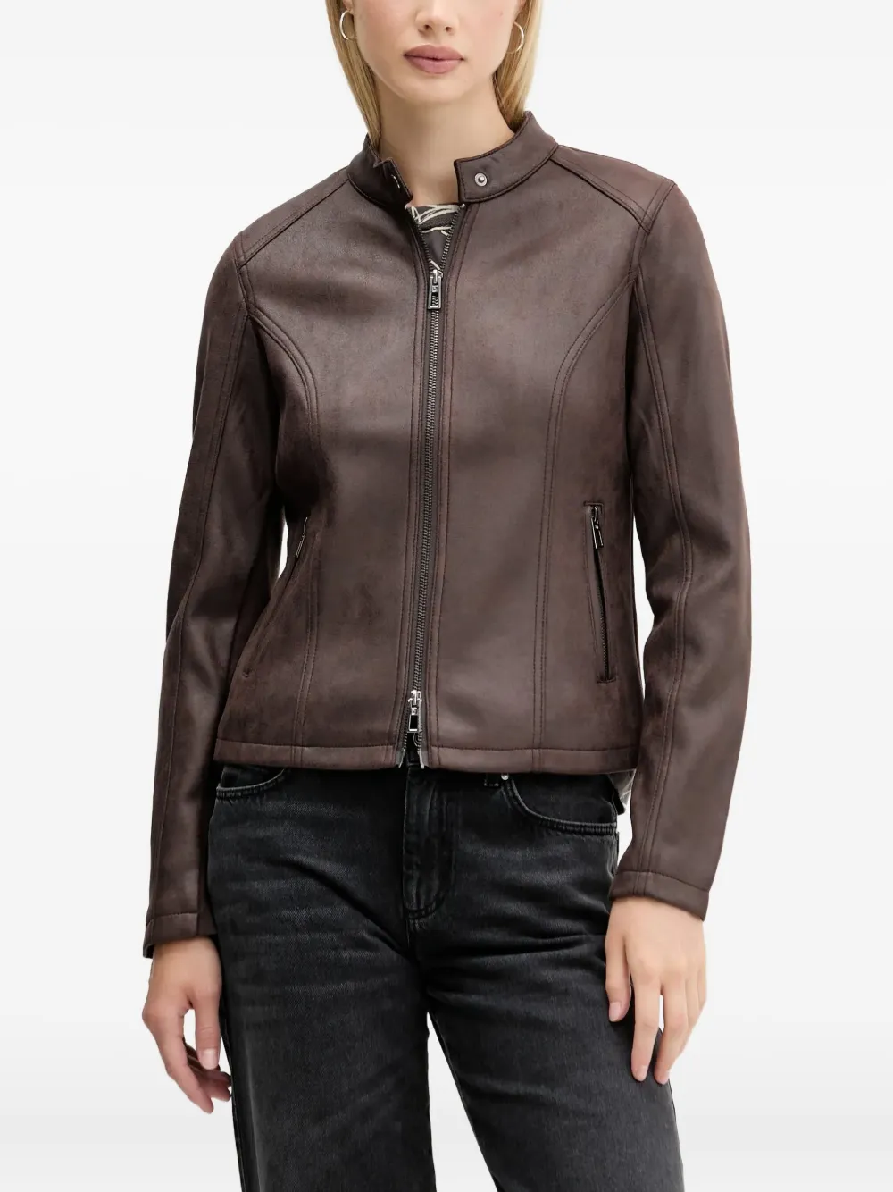 Desigual zip-fastening jacket | Brown | Image 1