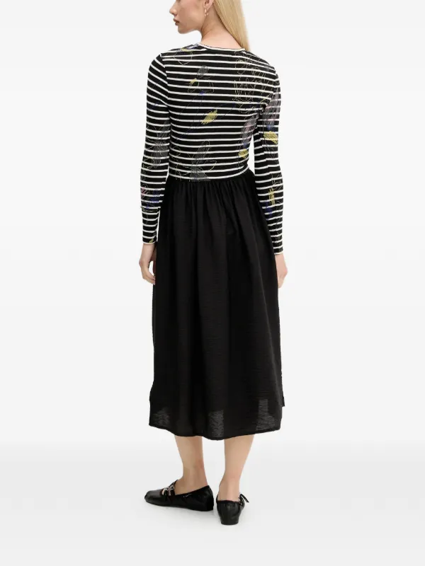 desigual dress black and white Vintage Printed Knit Dress black Women's I Desigual.com