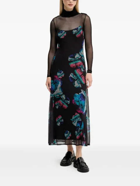 Desigual floral print midi dress