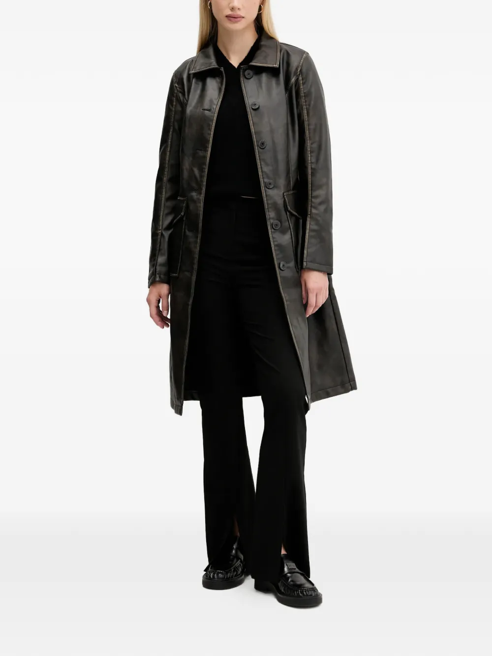 Desigual button belted coat | Trench Coats & Raincoats | Image 2