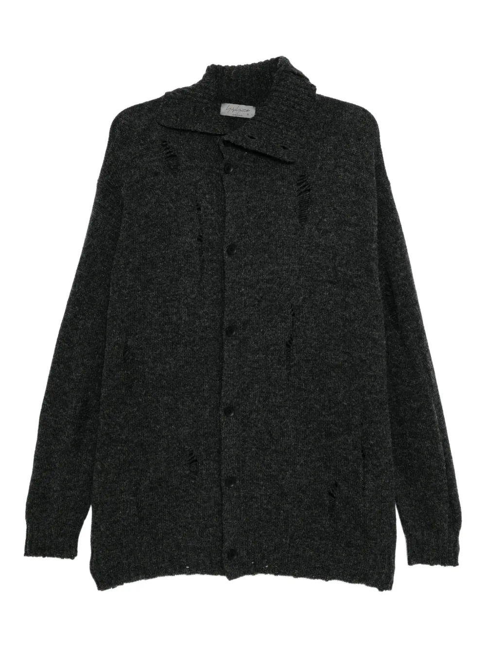 Yohji Yamamoto Crashed Wollcardigan | Grau | Image 1